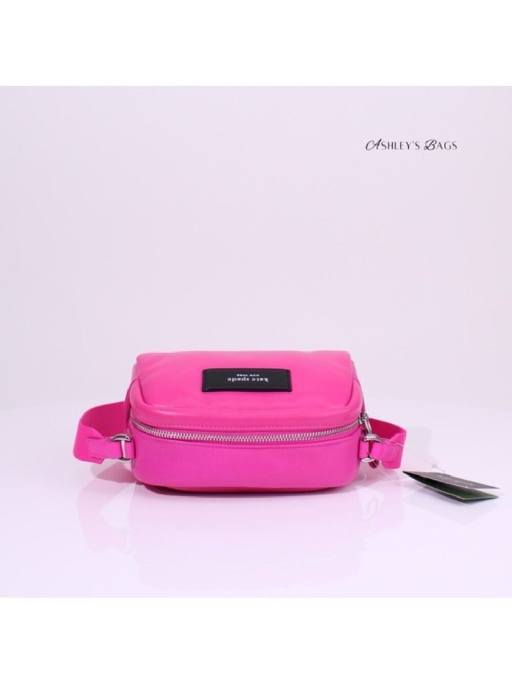 Kate Spade Puffed Satchel Crossbody In Pink Vivid Snapdragon - Picture 6 of 8